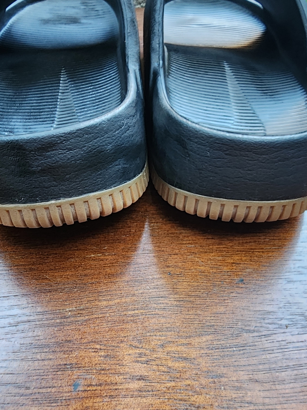 Nike Calm Slides Triple Black Minimalist Foam Comfort M8/W9 - Picture 6 of 9
